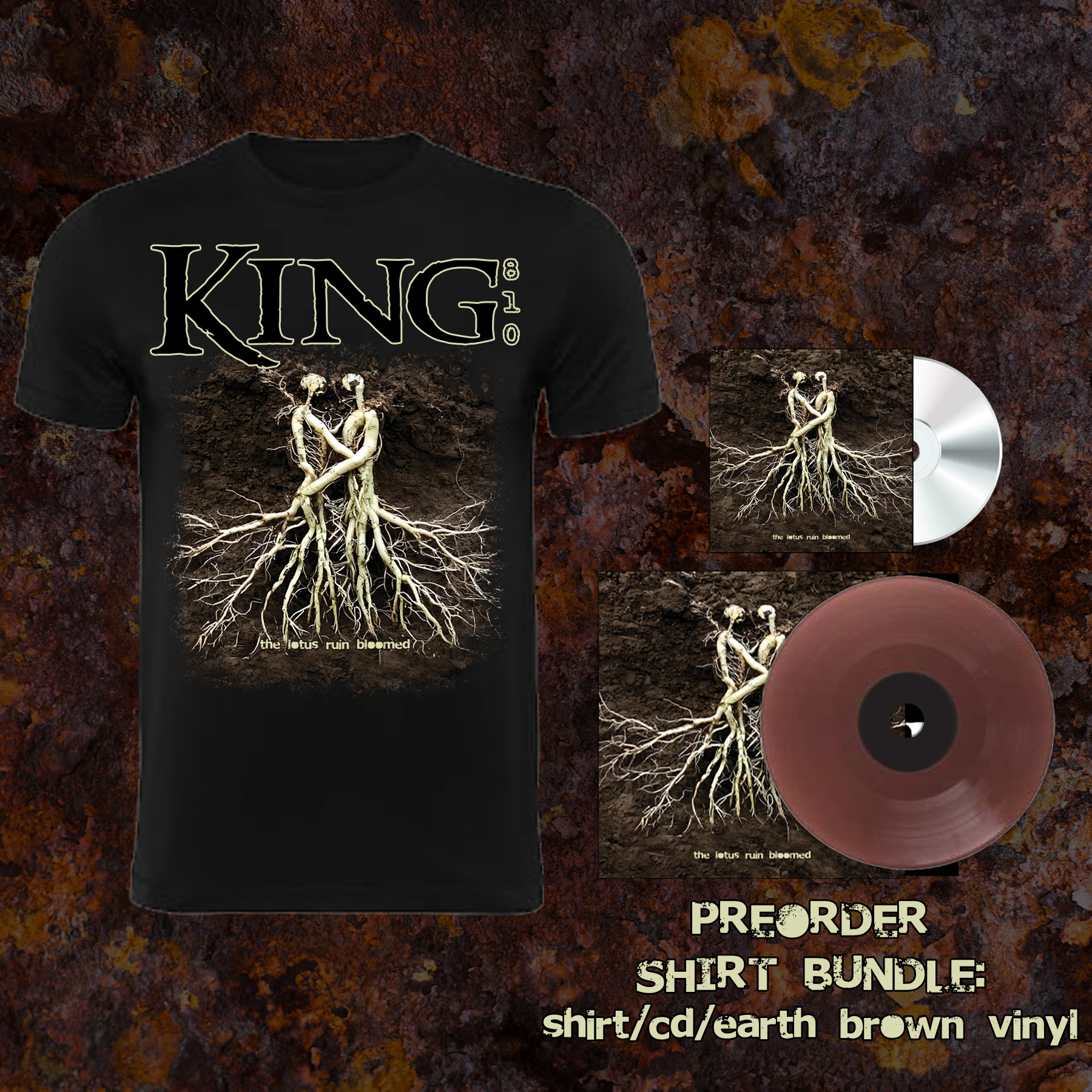 KING 810 K7: RUSTBELT NU METAL 2 T-Shirt bundle PRE ORDER (QTY 200