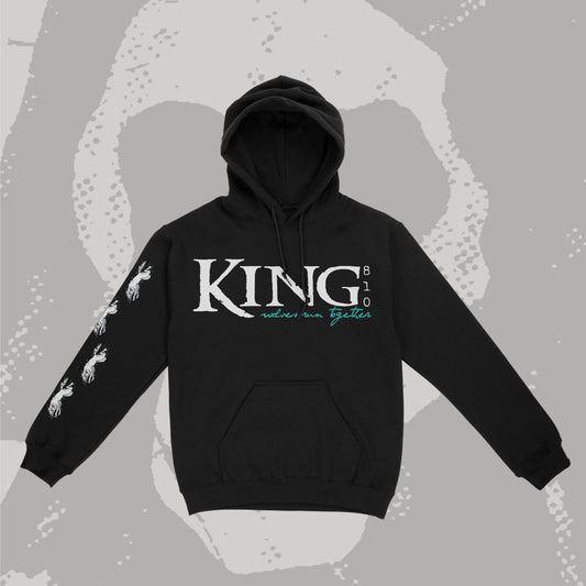 wolves run together hoodie