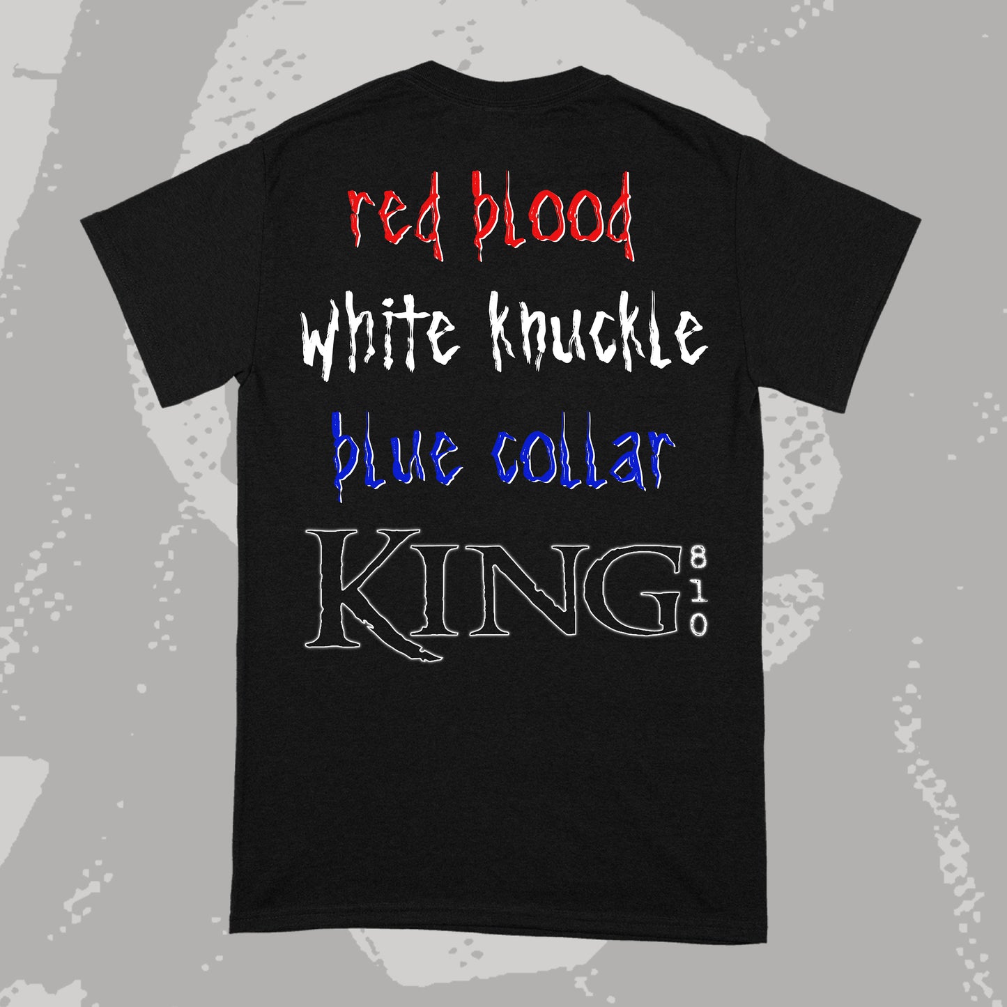 KING 810 blue collar noose T shirt