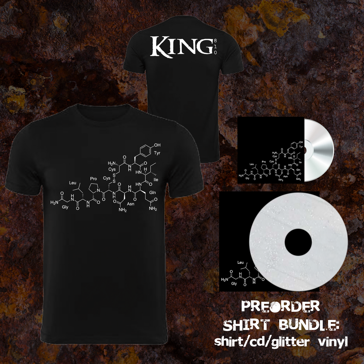 KING 810 K8: RUSTBELT NU METAL 3 T-Shirt bundle LIMITED PRE ORDER (QTY 200)