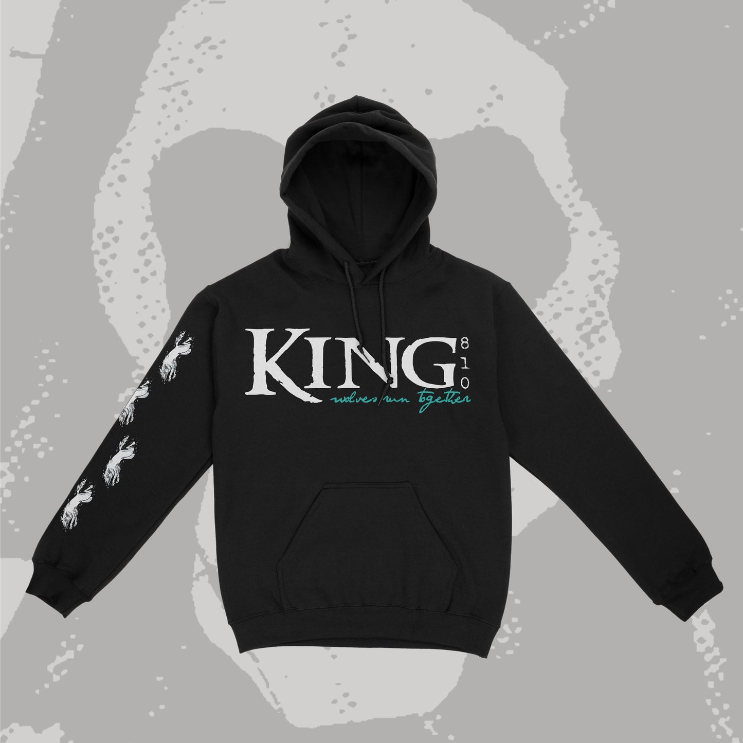 wolves run together hoodie