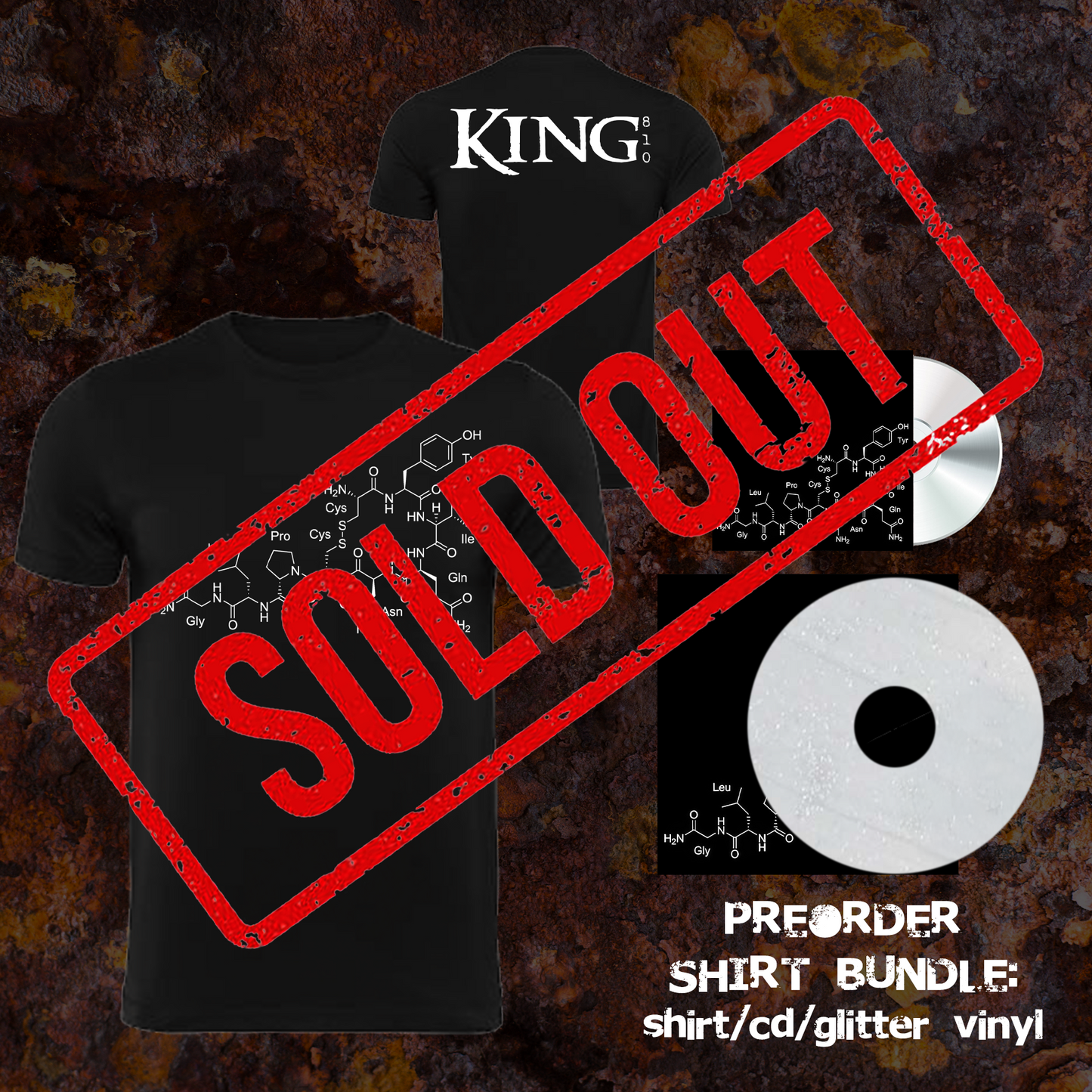KING 810 K8: RUSTBELT NU METAL 3 T-Shirt bundle LIMITED PRE ORDER (QTY 200)