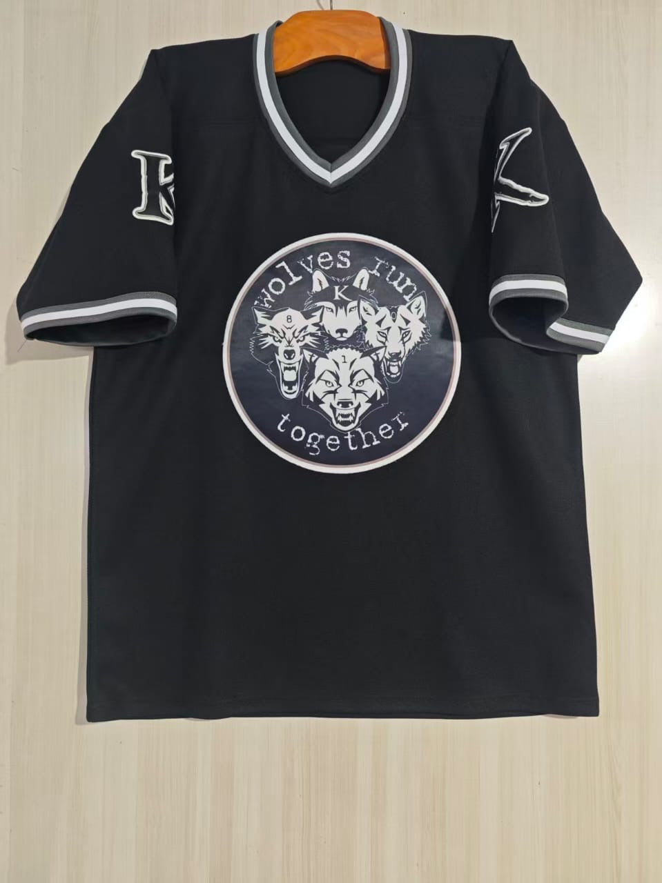 KING 810 - LIMITED wolves run together FOOTBALL JERSEY